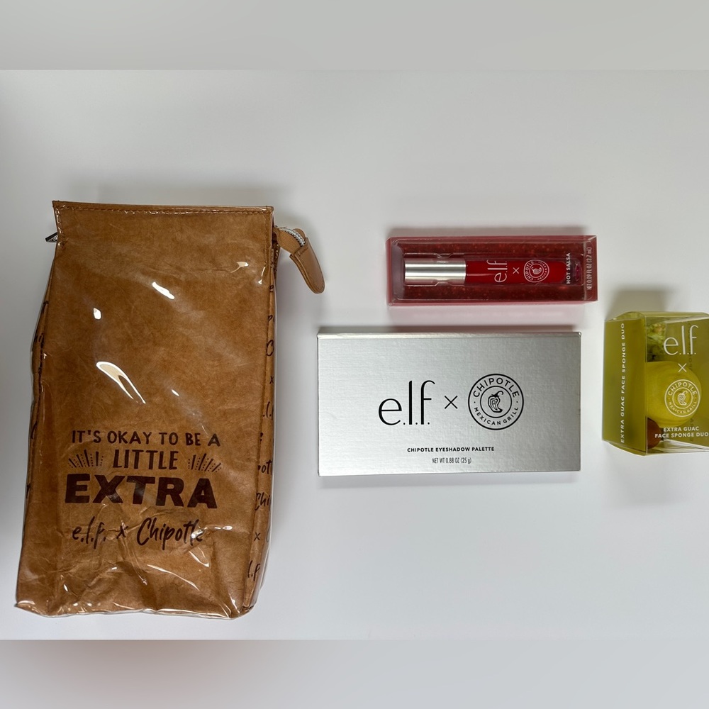 E.L.F. x Chipotle complete make up collection with bag
